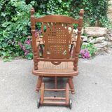 Antique high chair for baby and child