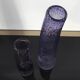 Duo of bubble glass flower vases