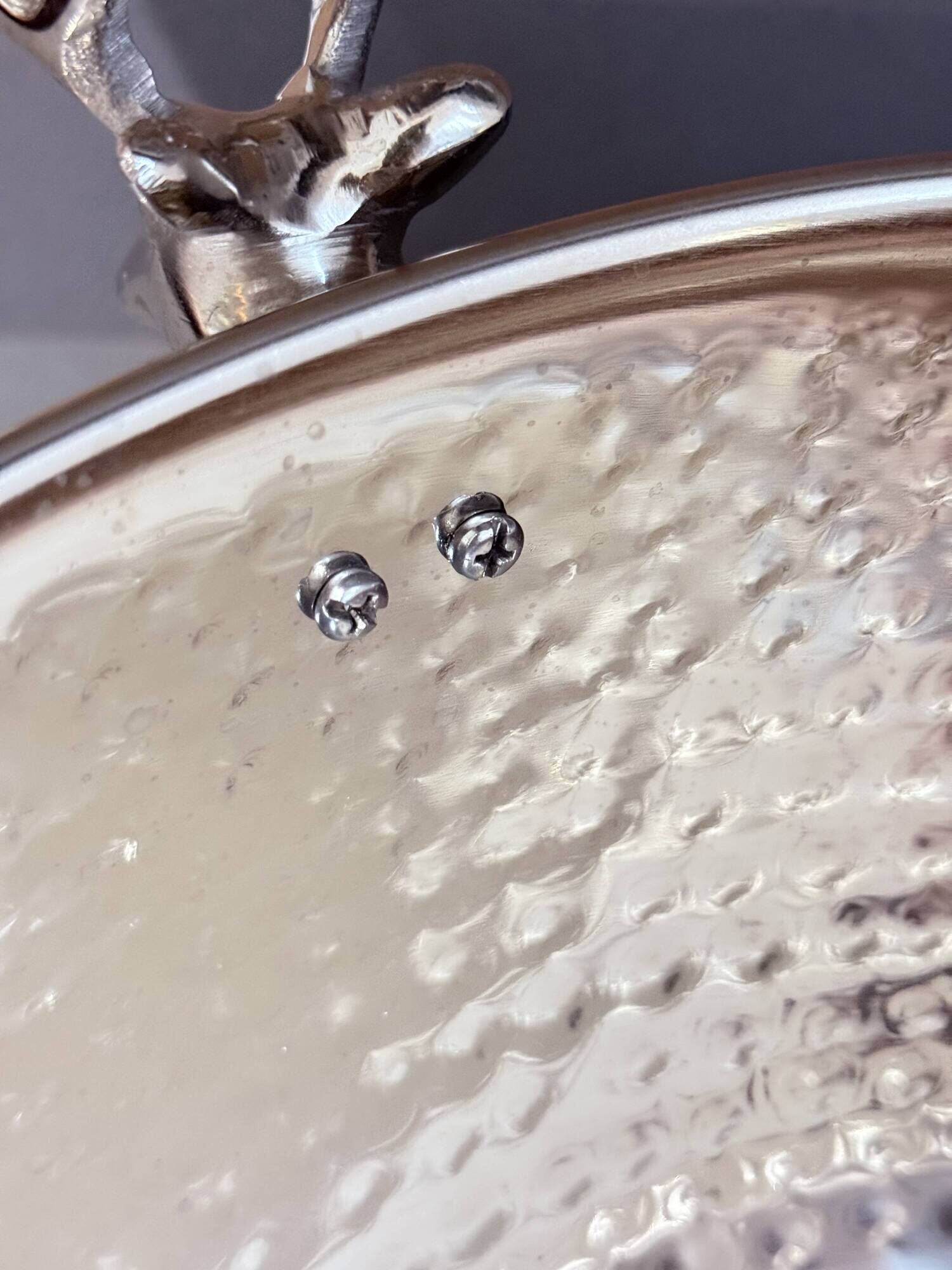Vintage Silver Plate Bowl, Ice Bucket, European Decorative Bowl in the Shape of a Deer Head