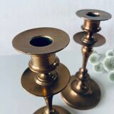 Pair of bronze candlesticks
