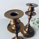 Pair of bronze candlesticks