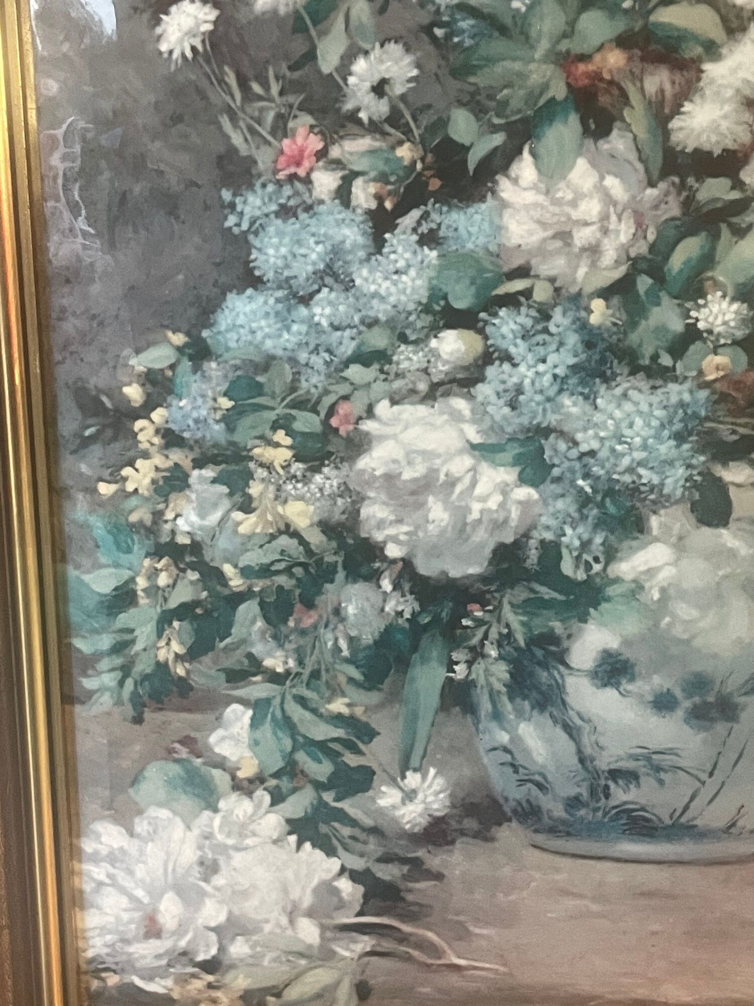 Painting enamels helca bouquet of spring hammer by hand