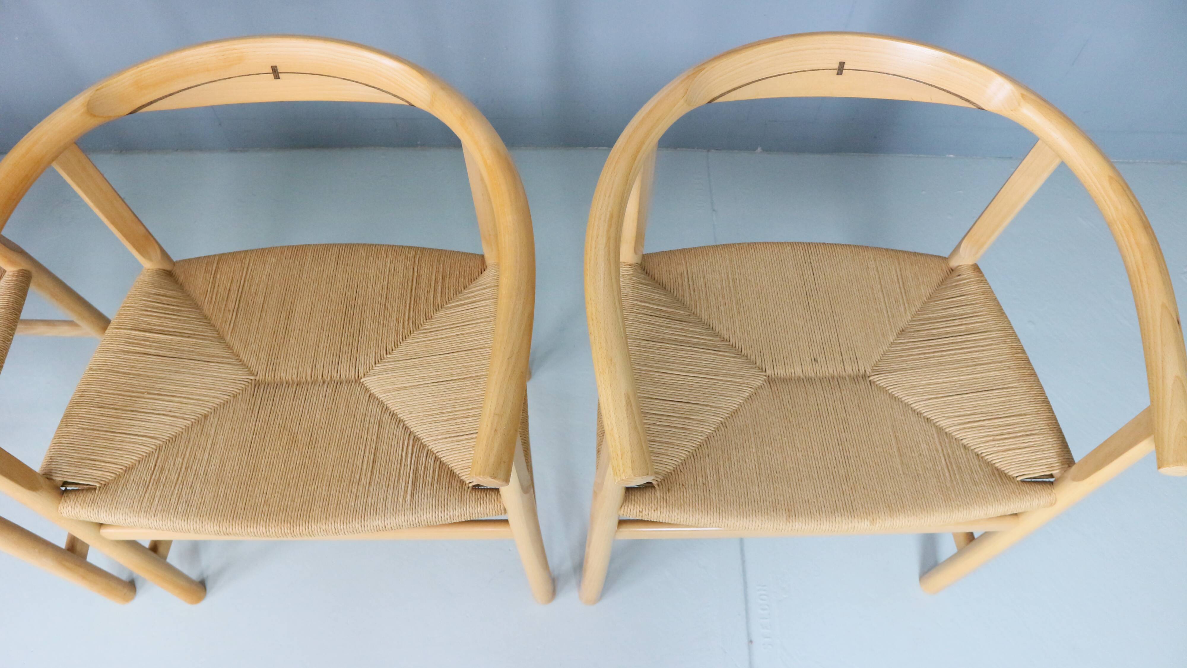 Set of four vintage First Chair PP201 by Hans J Wegner for Pp Furniture, De