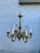 Louis XV 5-light brass chandelier