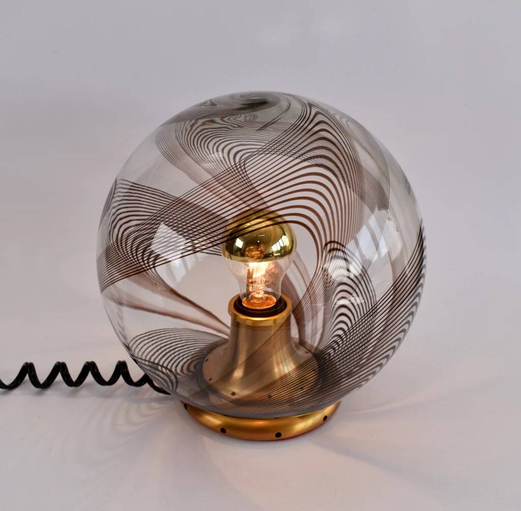 Mid-century Murano table lamp in the style of Lino Tagliapietra