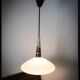 Scandinavian pendant light in opaline from the 1960s.