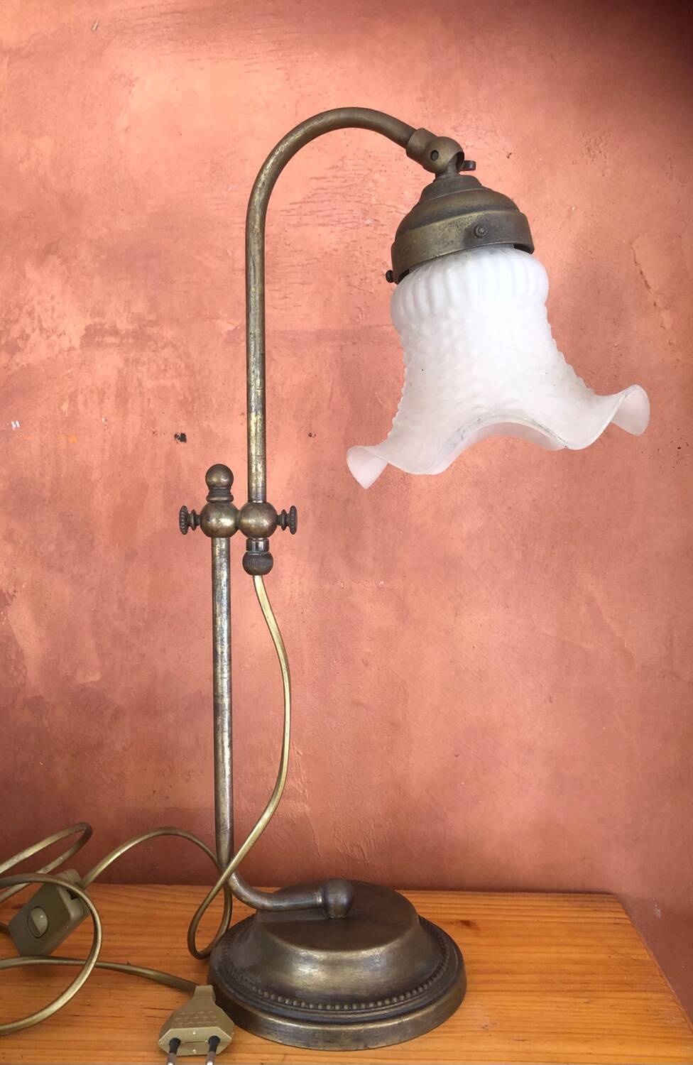 Bolzonella bronze tulip desk lamp