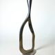 Biomorphic candleholder, solid aluminium, 1970s