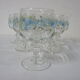 Lot de 6 verres sur pied Myosotis