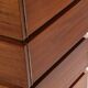 Large modernist cabinet with two doors in mahogany from around 1940.
