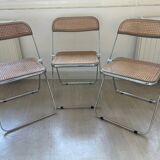 3 Plia chairs by Giancarlo Piretti