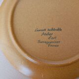 12 assiettes à dessert Sarreguemines "Chaumière"