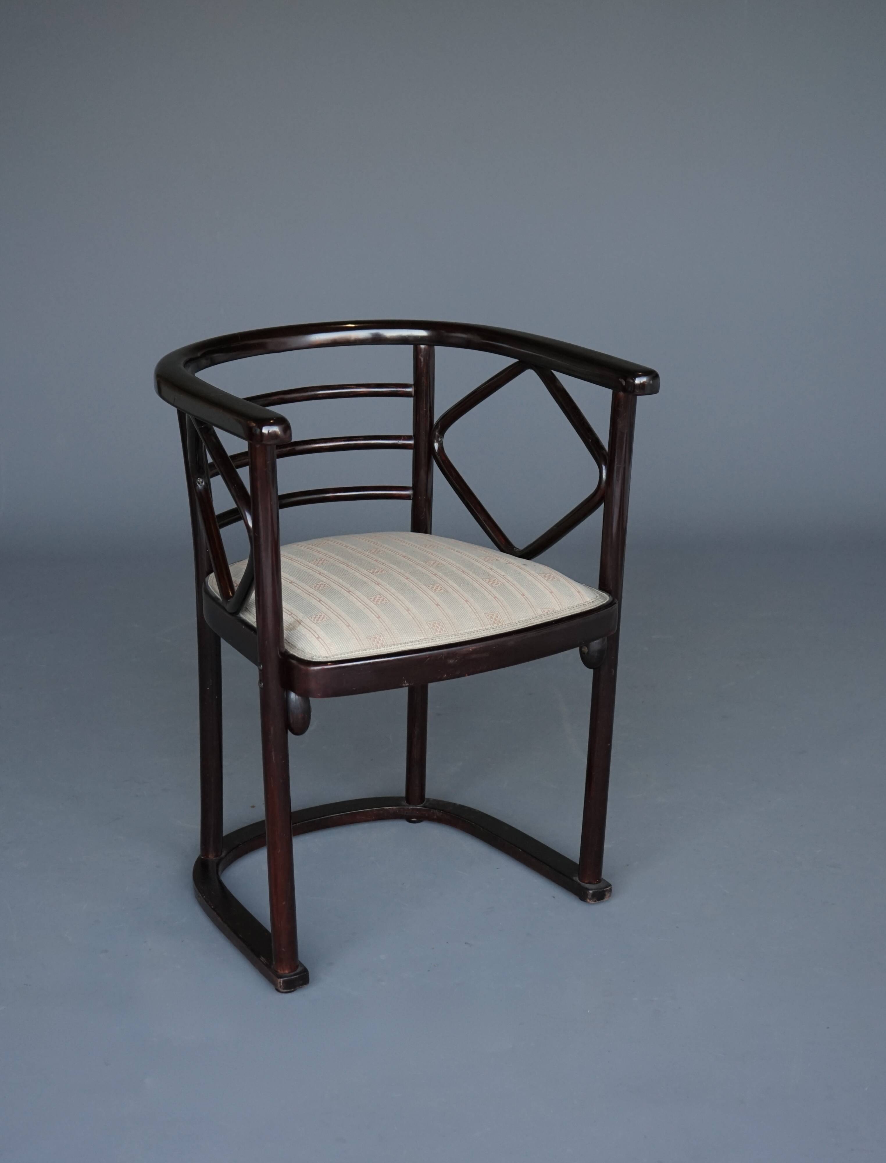 Model 728 'Fledermaus' chairs attributed to Josef Hoffmann for J & J Kohn,
