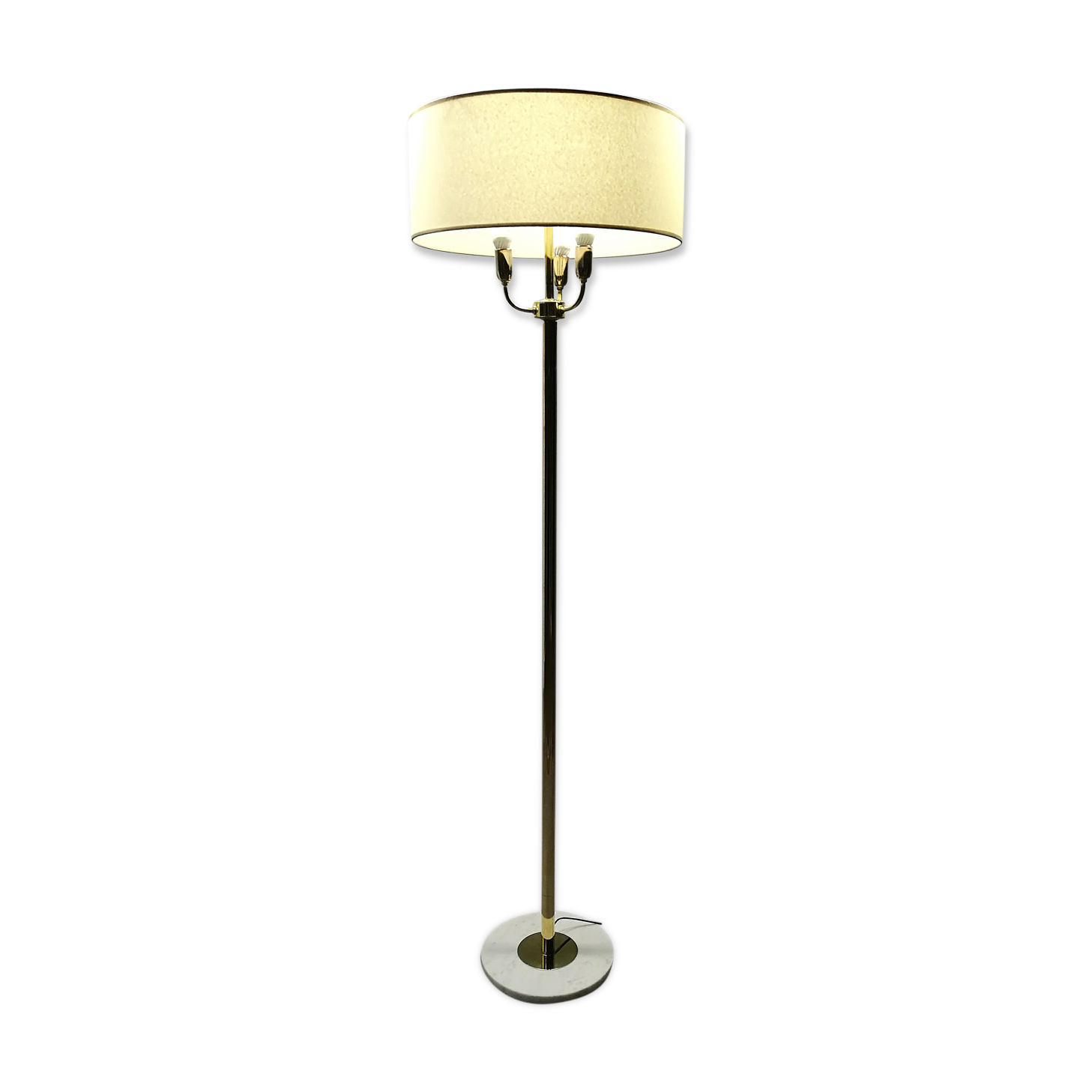 Floor lamp 70/80 gold and marble