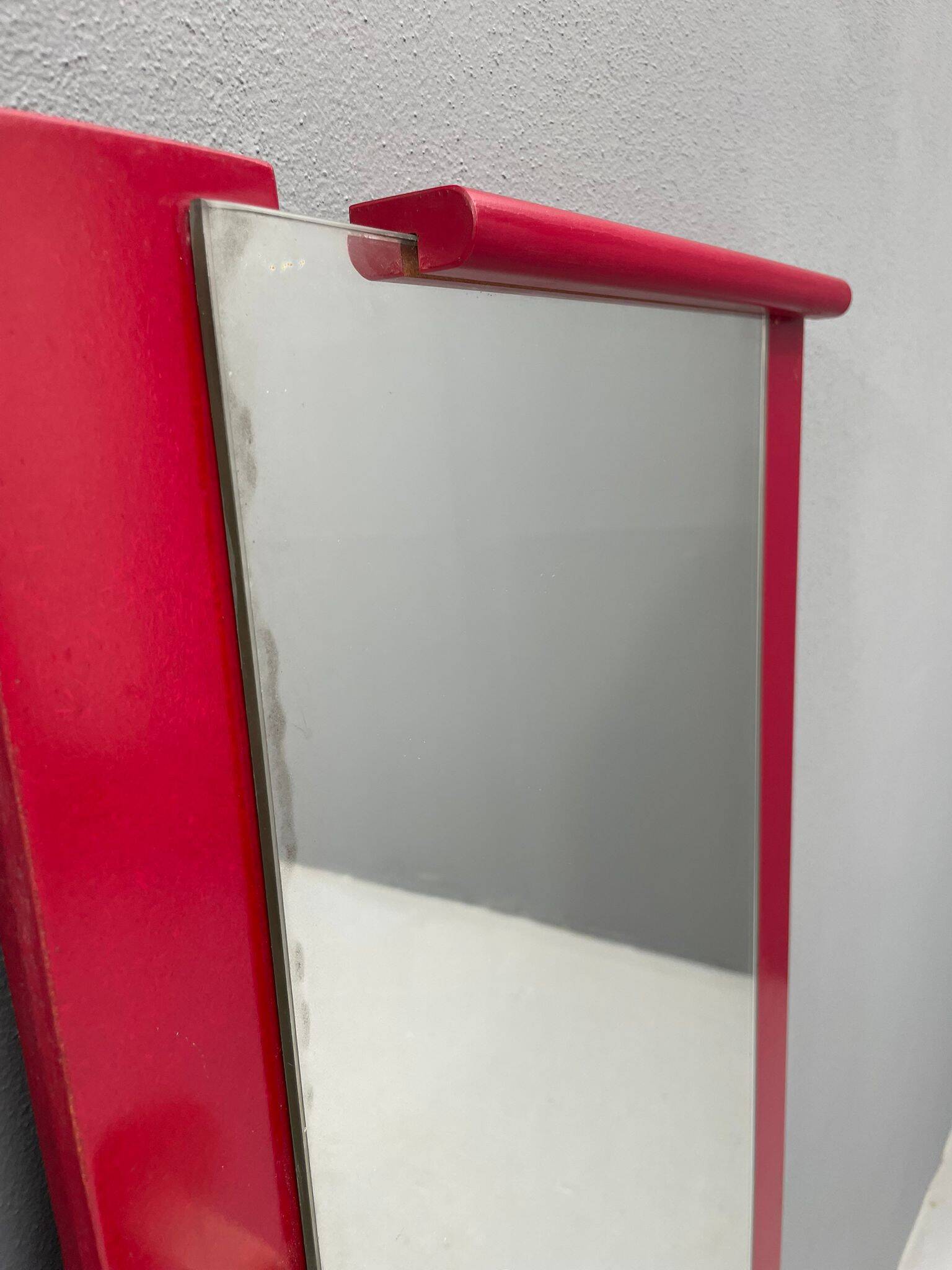 Vintage Wall-Mounted Coat Rack with Mirror and Drawer, 1960s, Czechoslovaki