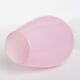 Pink opaline foot vase