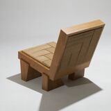 Natural rope block chair