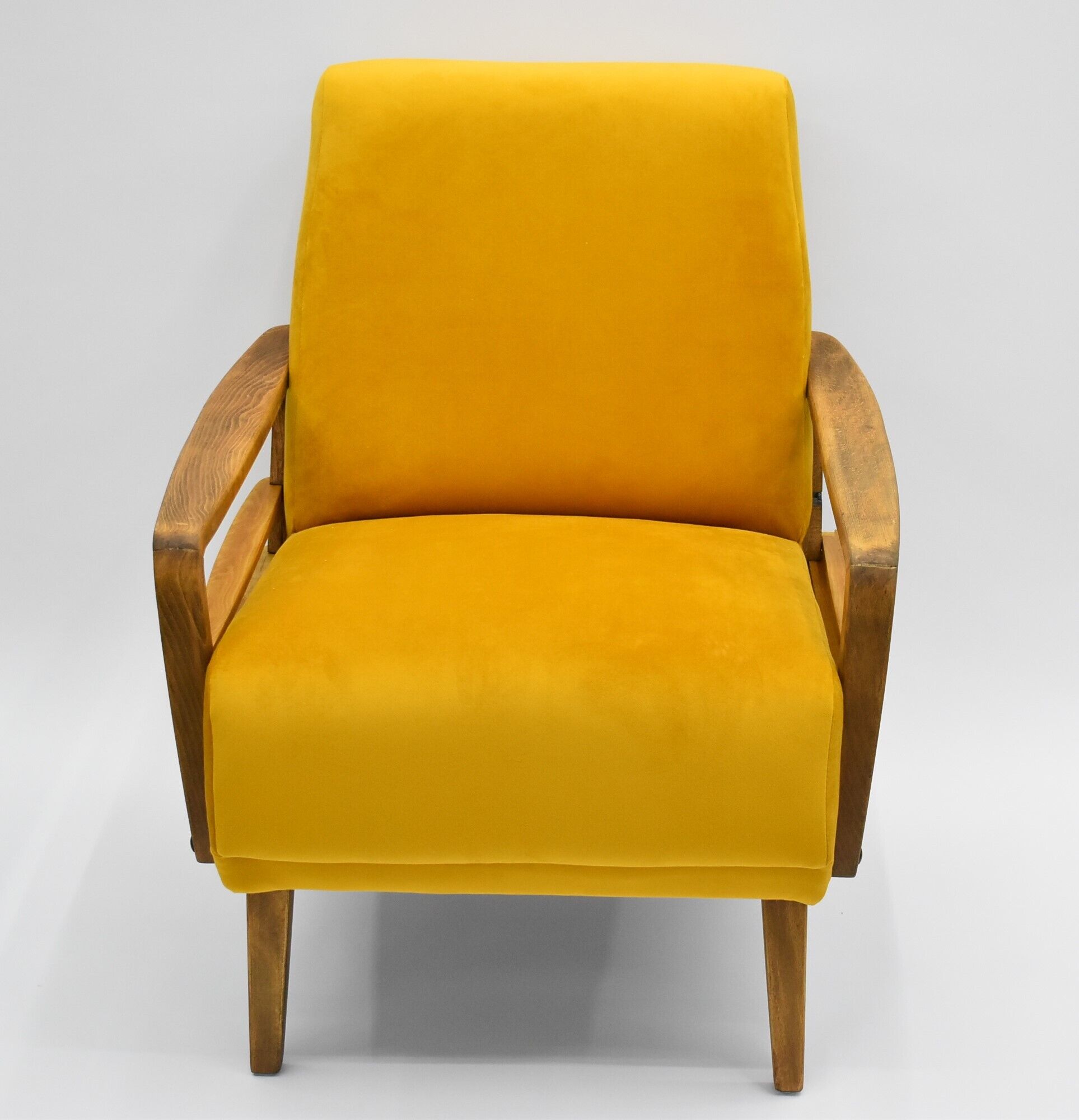 Fauteuil vintage jaune, Allemagne, années 1960