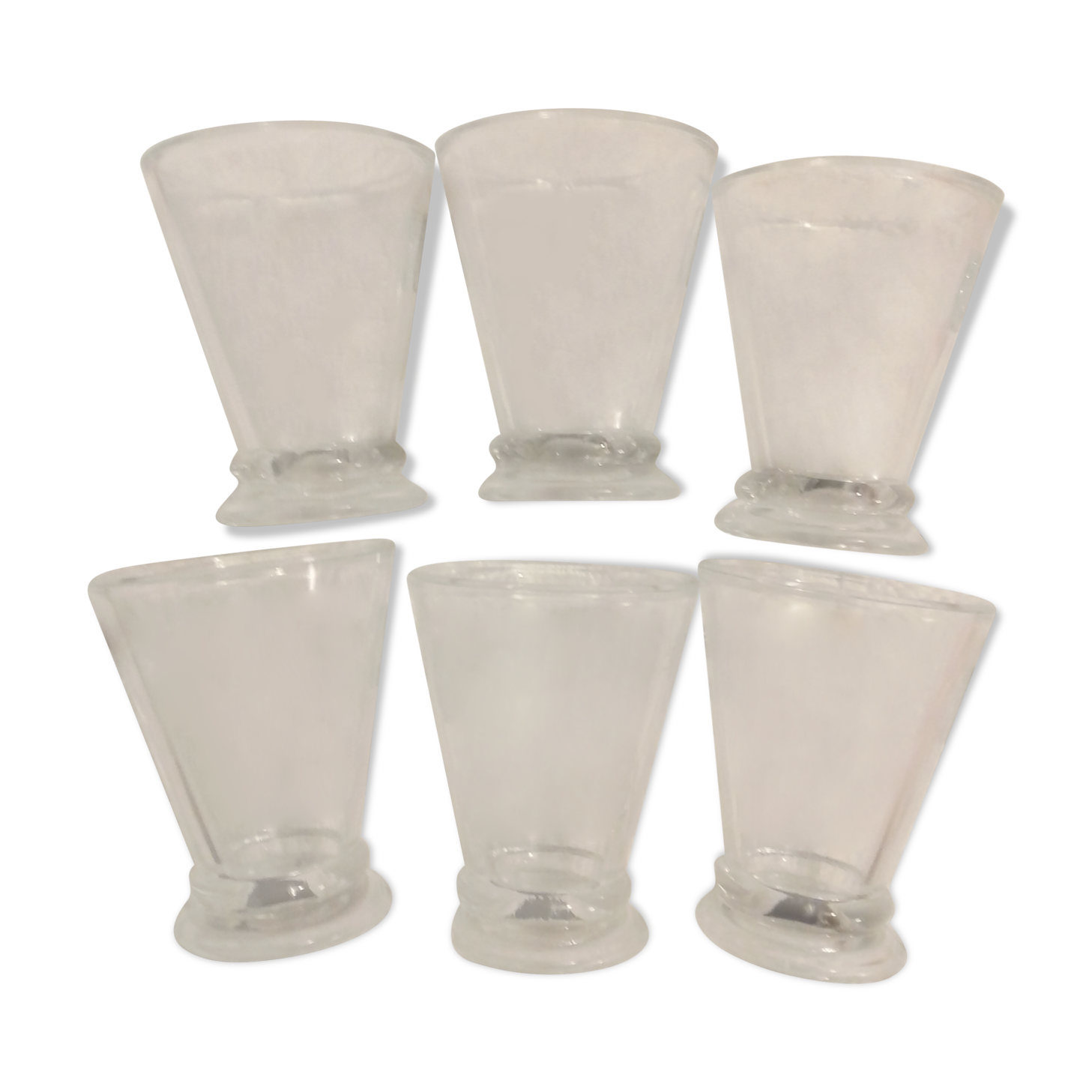 Suite of 6 bee water glasses
