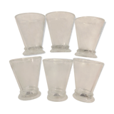 Suite of 6 bee water glasses