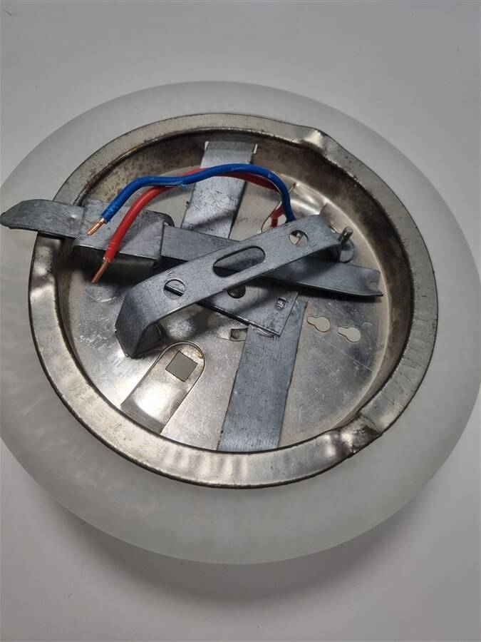 Plafonnier en verre moucheté