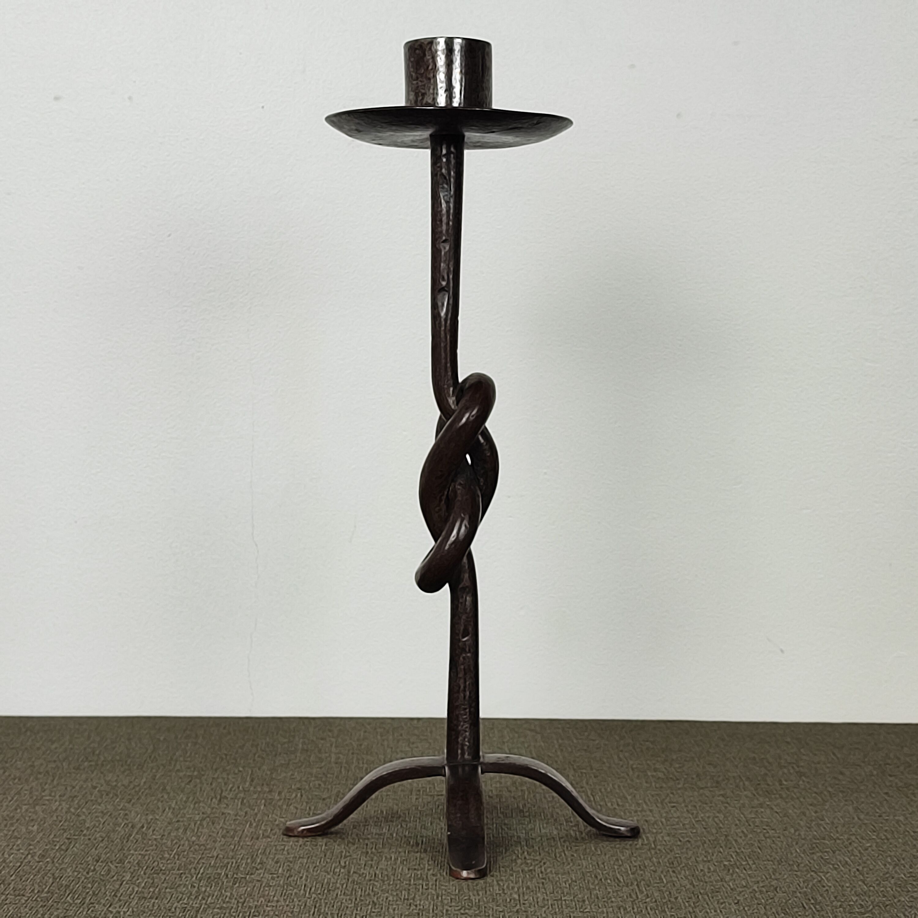 Wrought iron candle holder