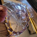 Pair of pressed glass cups – Art Deco 1930s