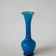 jagged sky blue opaline vase and small handles Design 1960