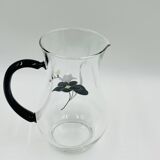 Service carafe glasses vintage floral decor