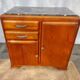 Mado buffet, marble top and asymmetrical doors.