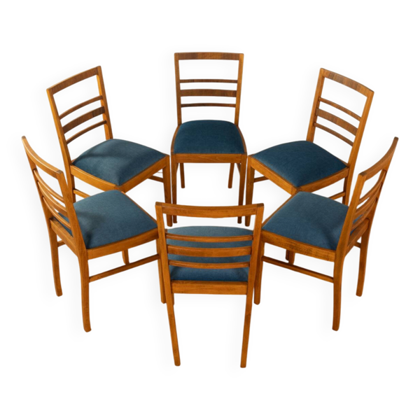 Chaises de salle à manger Art Déco, vintage
