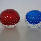 Italian candleholders in Murano glass, 1950s, set of 3.