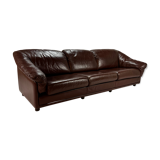 Vintage 3 seats leather Leolux Sofa, 1970s