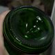 Bouteille vintage en verre vert