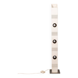 Vintage ground lamp in white iron and metal, Italy, 70s