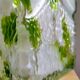 Vase en verre vert portugais de Marinha Grande