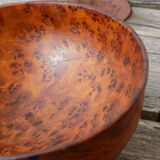 Wooden footed bowl