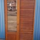 Old oak curtain cabinet
