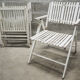 Set of 4 folding garden chairs Youpy, René Gleizes, vintage 60s