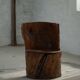 Chair made from hand-carved pine with storage, modern Swedish style, wabi-sabi, 1900s.