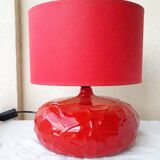 Red ceramic lamp