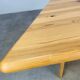 Table basse en pin massif forme organique, années 80