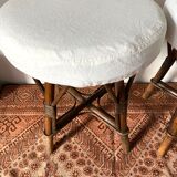 Vintage rattan stools