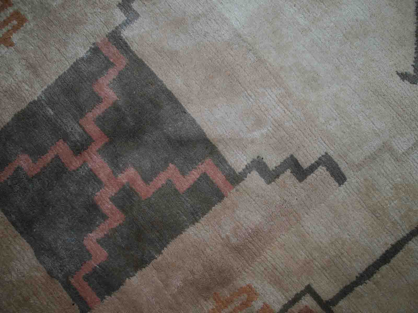 Vintage tibetan khaden handmade carpet 159cm x 237cm 1960s, 1c504