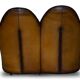 Modern Art leather sofa, restored, two-seater
