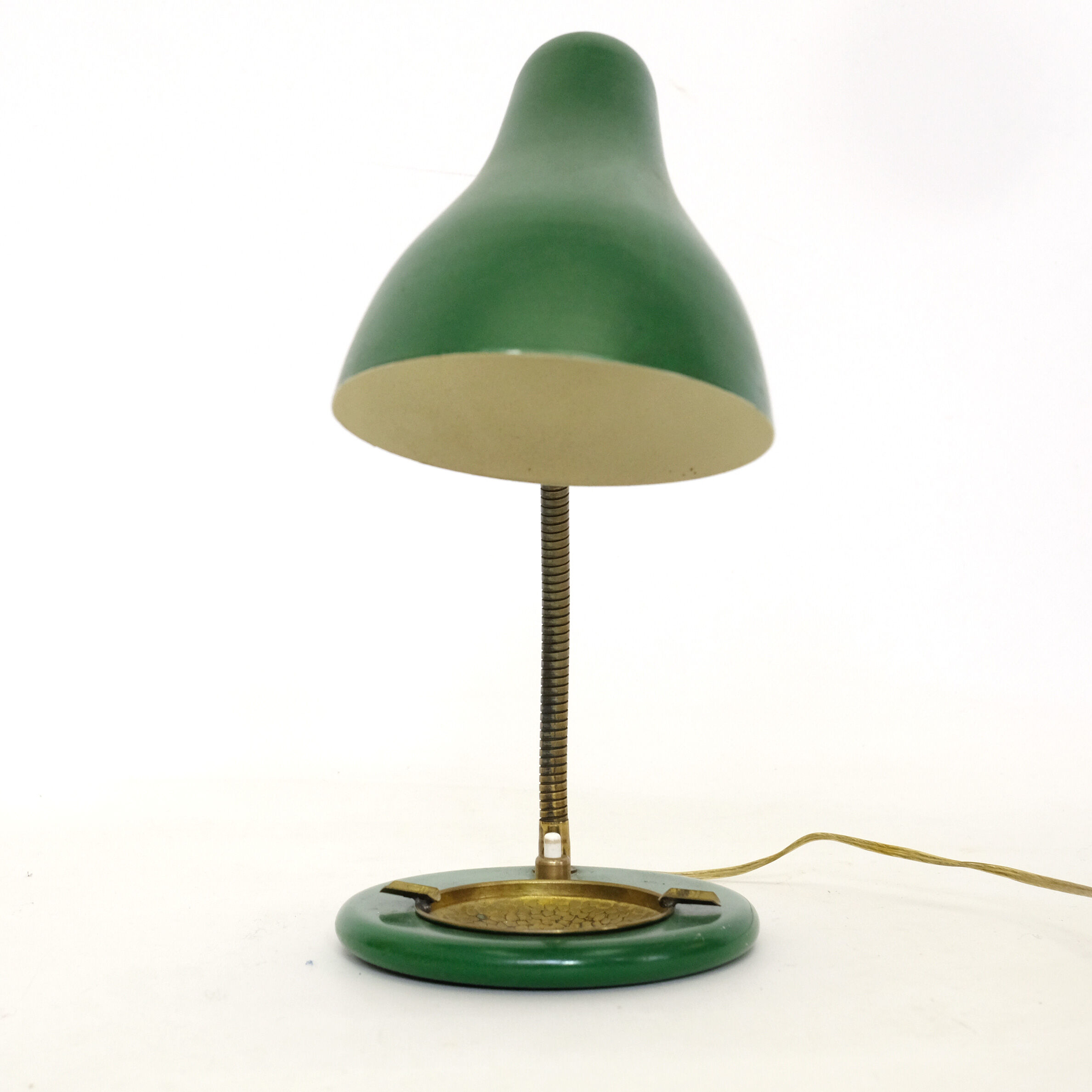 Green and gold lamp from the 50s.