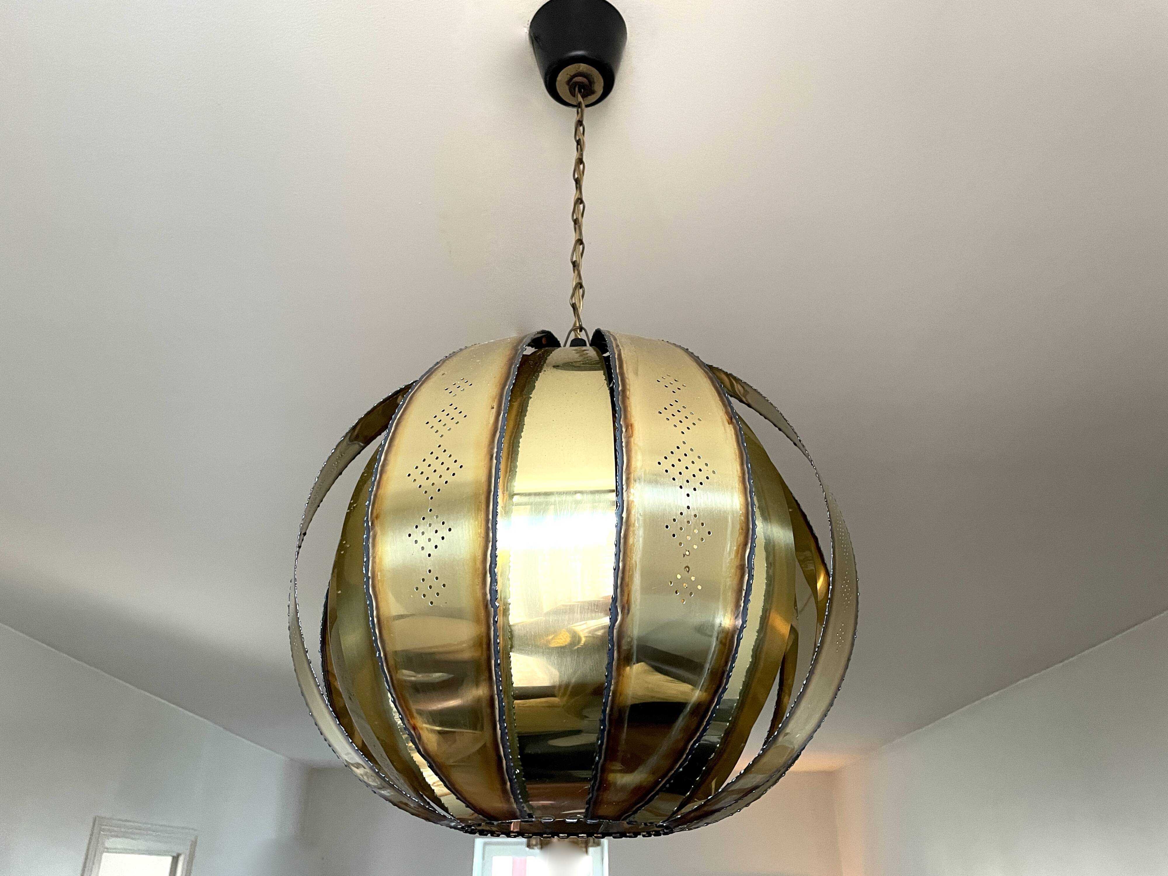 Brutalist Danish suspension by Holm Sorensen