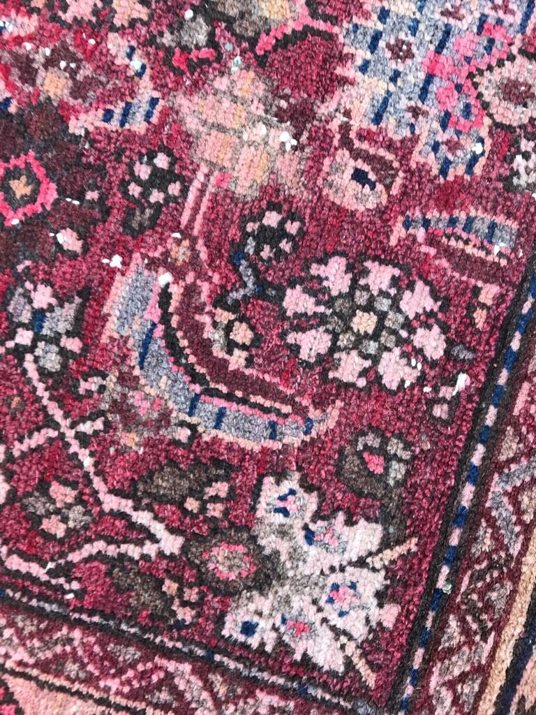 Old Hamadan persian rug 85x118cm