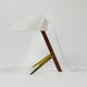 Two white desk lamps "Billy TL" by J.T. Kalmar, Vienna, mid-century style.