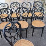 Set of 8 Thonet chairs, model no. 4, known as "Daum café", 1880
